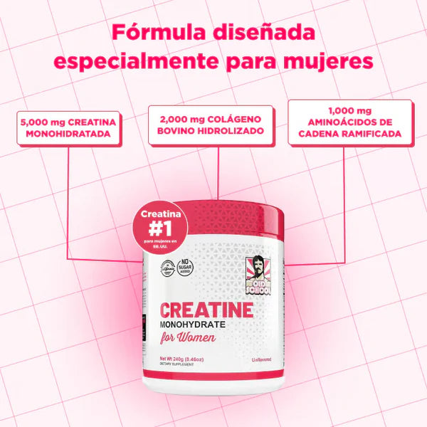 Old School® Monohidrato de creatina para mujeres 2x1!