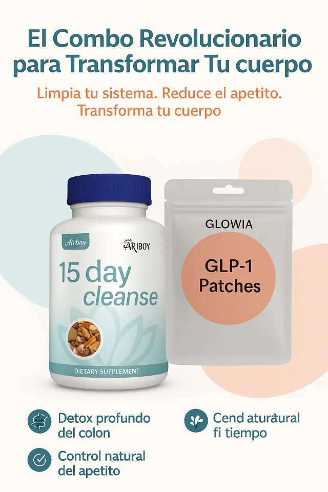Parches GLP-1 + 15 días colon cleanse
